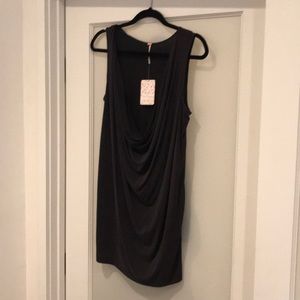 Black Free People Scoop Neck Sleeveless Dress